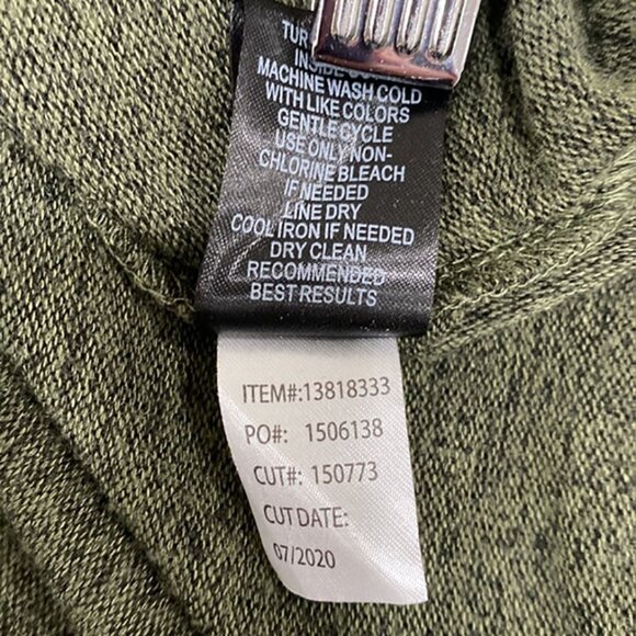 Torrid Super Soft Plush Hooded Long Sleeve Ruffle Top in Headered Green size 4X - Picture 11 of 11